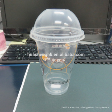 Горячая распродажа дешевые пластиковые прозрачные 12 унций одноразовые чашки с крышкой пластика